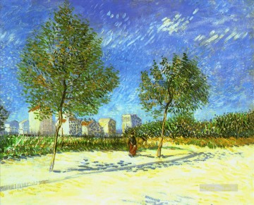 En las afueras de París Vincent van Gogh Pinturas al óleo